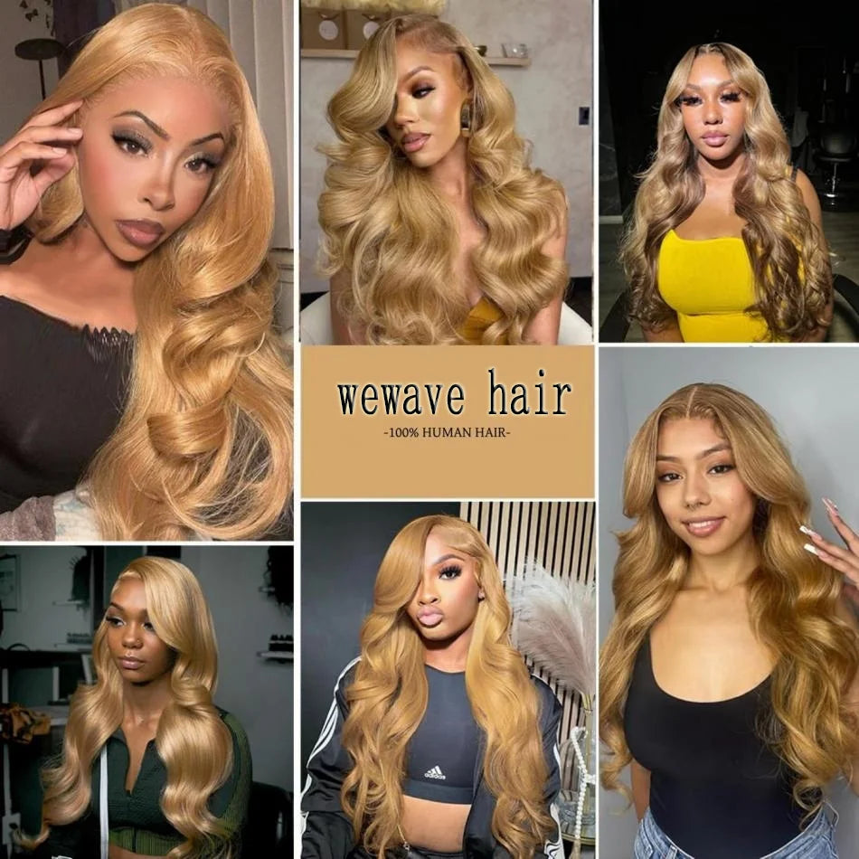 Honey Blonde Body Wave Wig