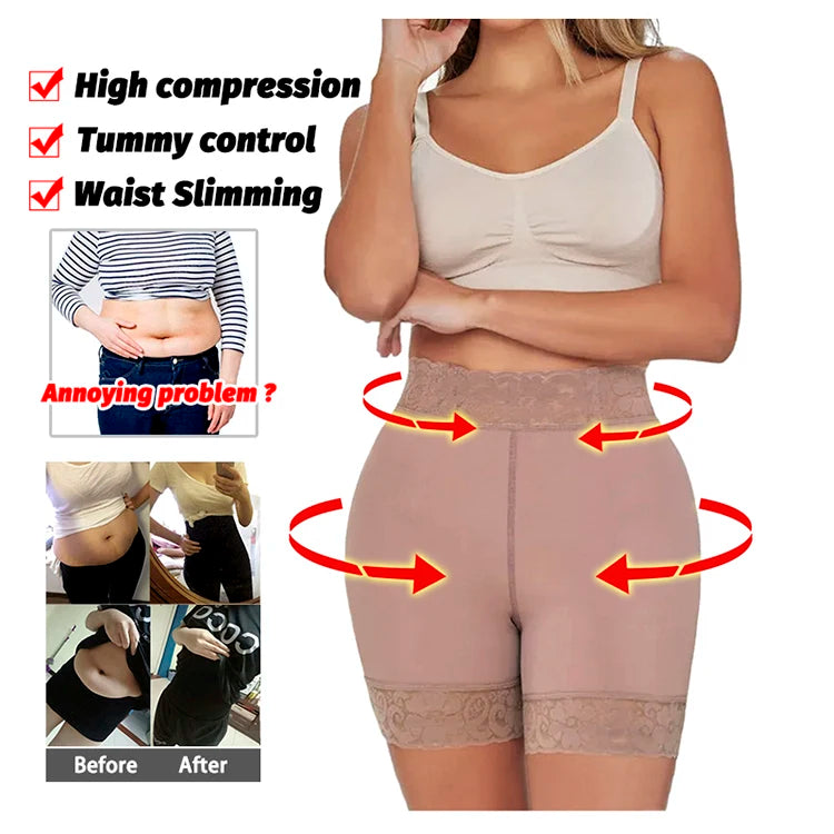 Shaping Panties Slimming Corset Butt Lifter Abdomen Control Girdles High Waist Reducing Shorts For Women Lace Underwear