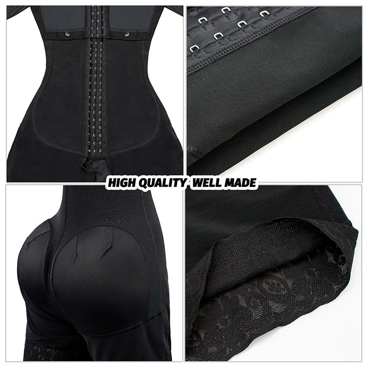 Colombian Faja Full Body Shaper – Tummy Control Corset Bodysuit