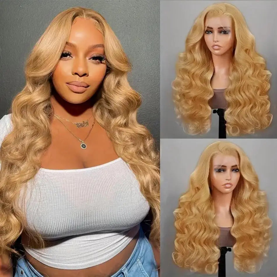 Honey Blonde Body Wave Wig