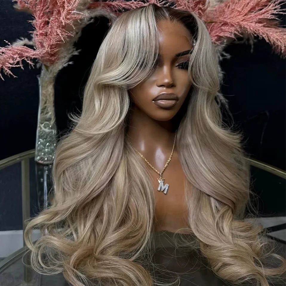 Ombre Ash Blonde Body Wave Wig