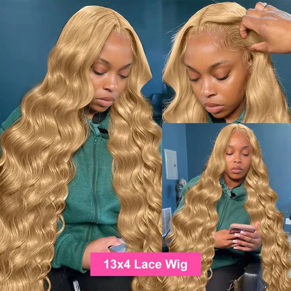 Honey Blonde Body Wave Wig