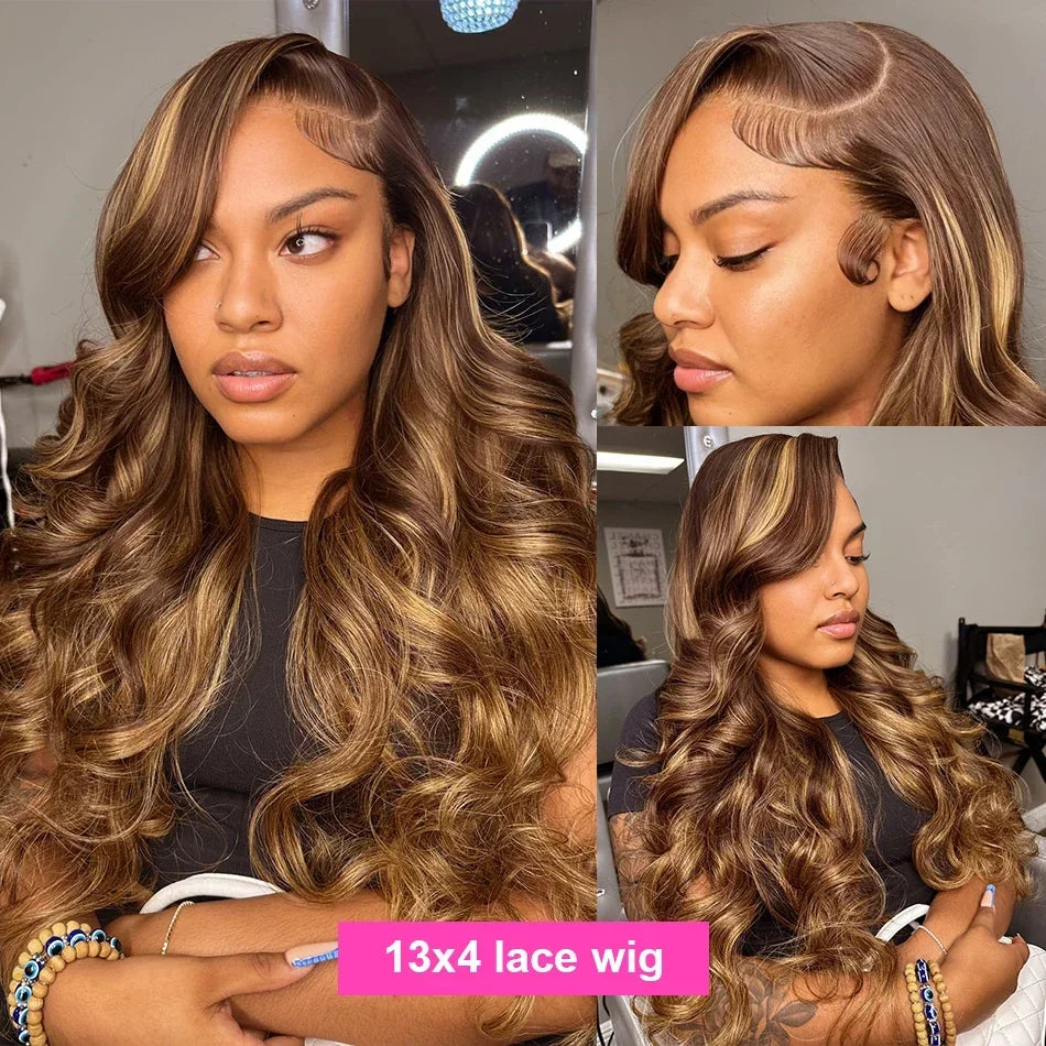Highlight Wig 100% Human Hair 13x6