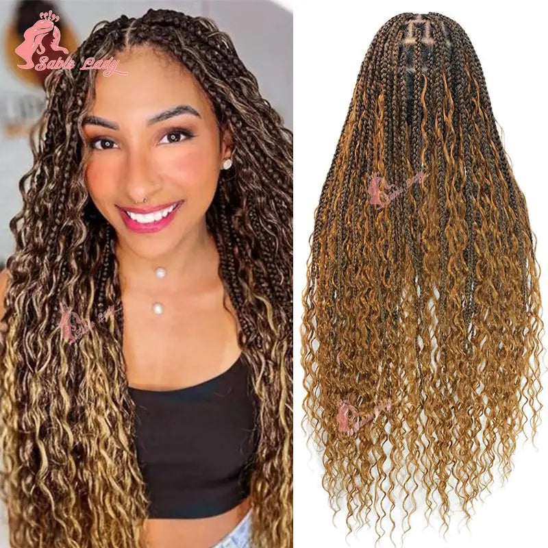 Boho Braided Wig – Full Lace