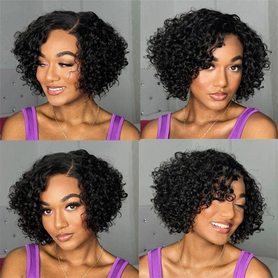 Short Kinky Curly Hair Bundles – 100% Brazilian Virgin Human Hair