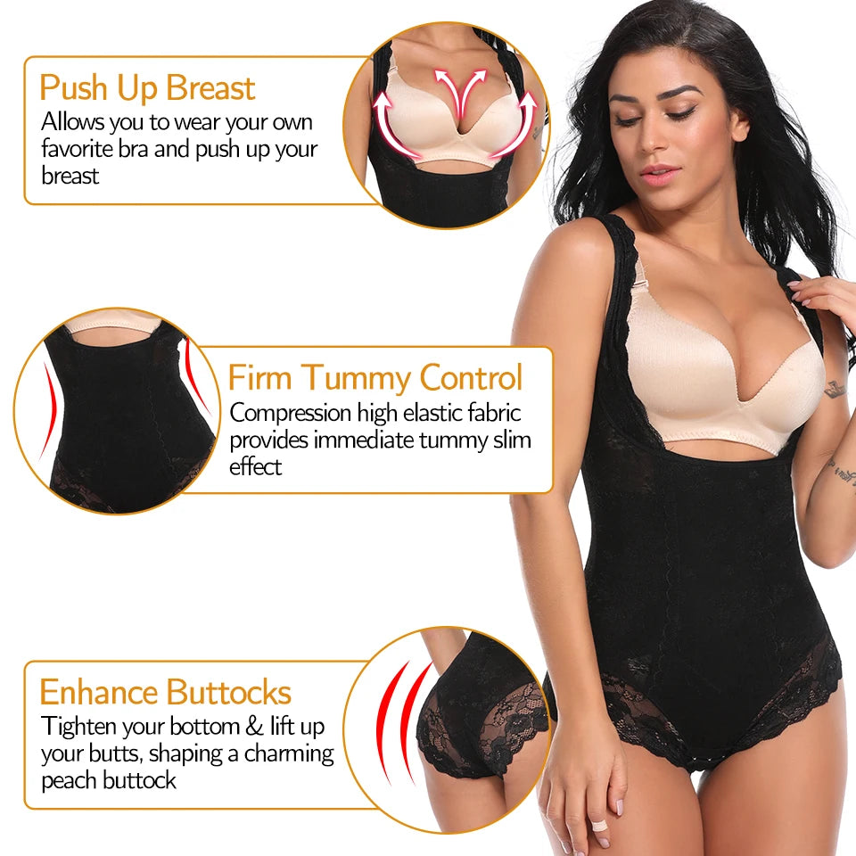 Women’s Seamless Full Body Shaper – Waist Trainer & Postpartum Slimming Bodysuit