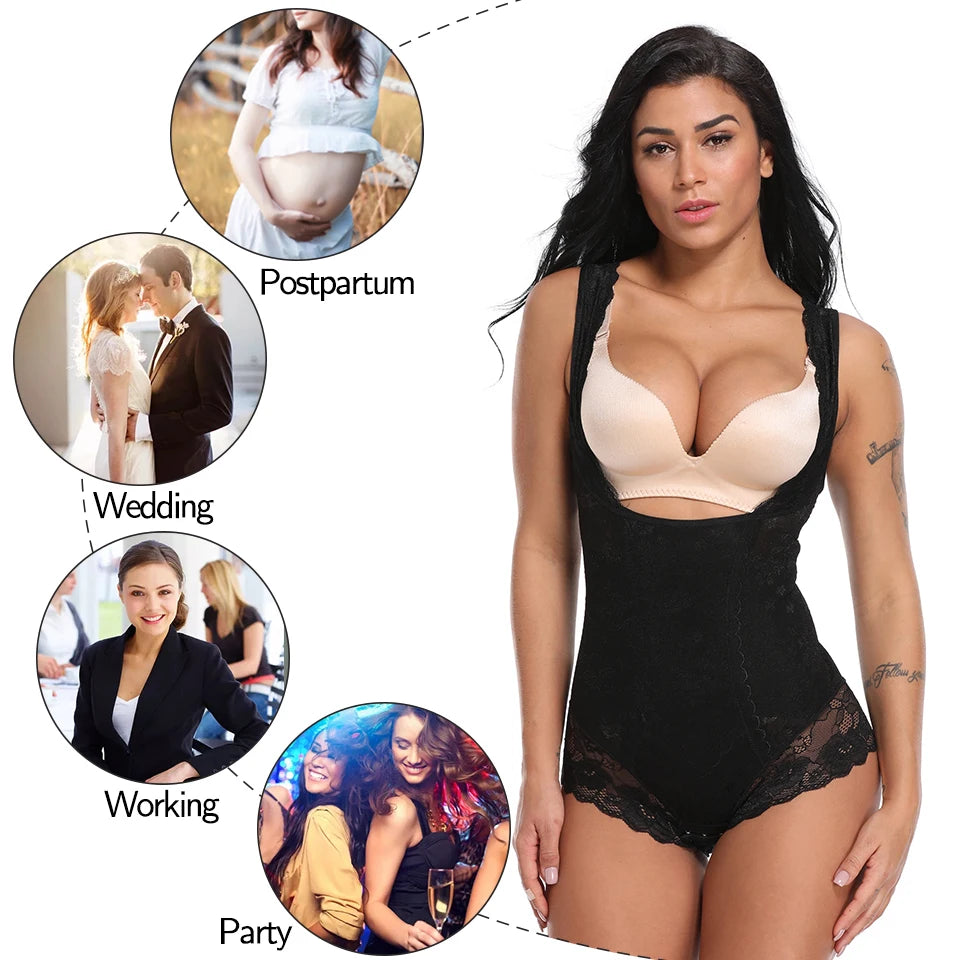 Women’s Seamless Full Body Shaper – Waist Trainer & Postpartum Slimming Bodysuit