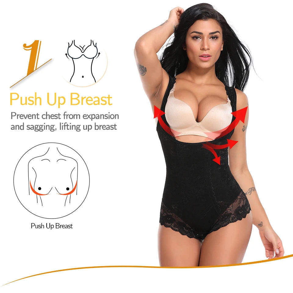 Women’s Seamless Full Body Shaper – Waist Trainer & Postpartum Slimming Bodysuit
