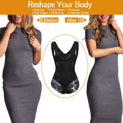 Women’s Seamless Full Body Shaper – Waist Trainer & Postpartum Slimming Bodysuit