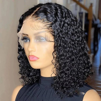 Curly Lace Front Wig – Glueless, Ready to Wear Human Hair