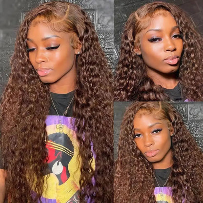 Chocolate Brown Curly Wig