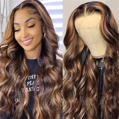 Brazilian Highlight Wig – Body Wave, 200% Density, Human Hair