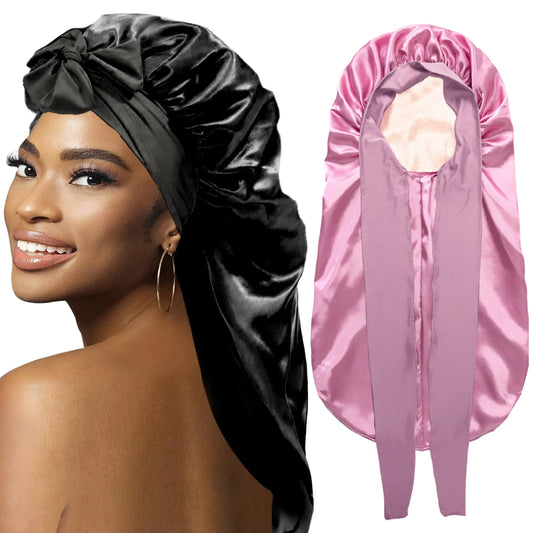 High Quality Silky Long Satin Bonnet