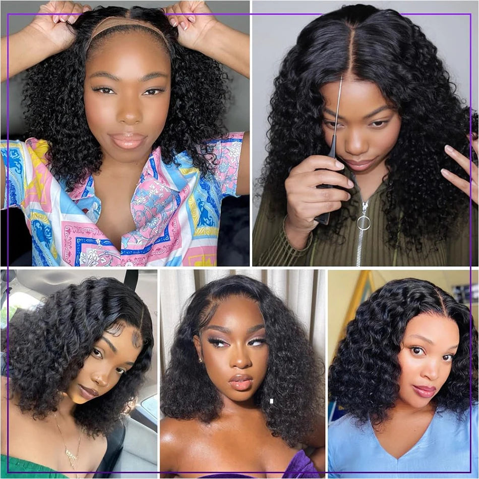 Curly Lace Front Wig – Glueless, Ready to Wear Human Hair