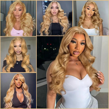 Honey Blonde Body Wave Wig