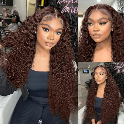 Chocolate Brown Curly Wig