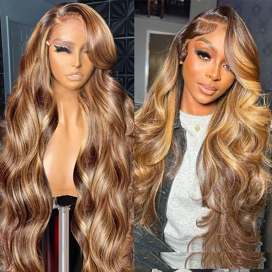 Highlight Wig 100% Human Hair 13x6