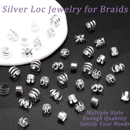 40PCS Hair Jewelry for Braids Gold Hair