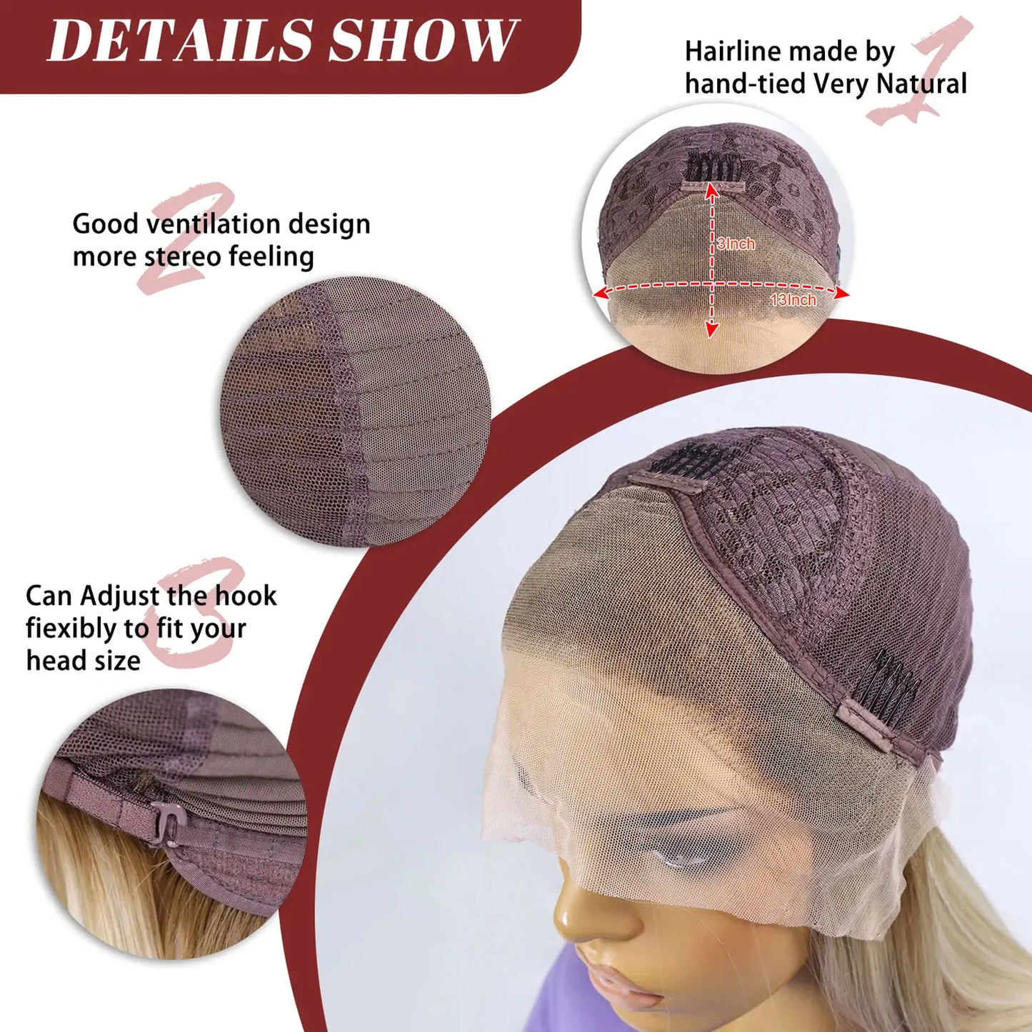 Brown Highlight Synthetic Lace Front Short Bob Wigs 13x3 Colored