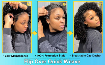 Kinky Curly Half Wig
