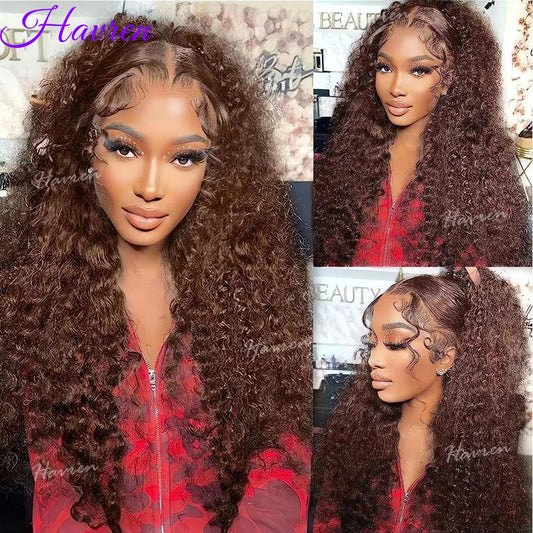 Chocolate Brown Curly Wig