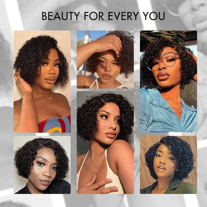 Short Kinky Curly Hair Bundles – 100% Brazilian Virgin Human Hair