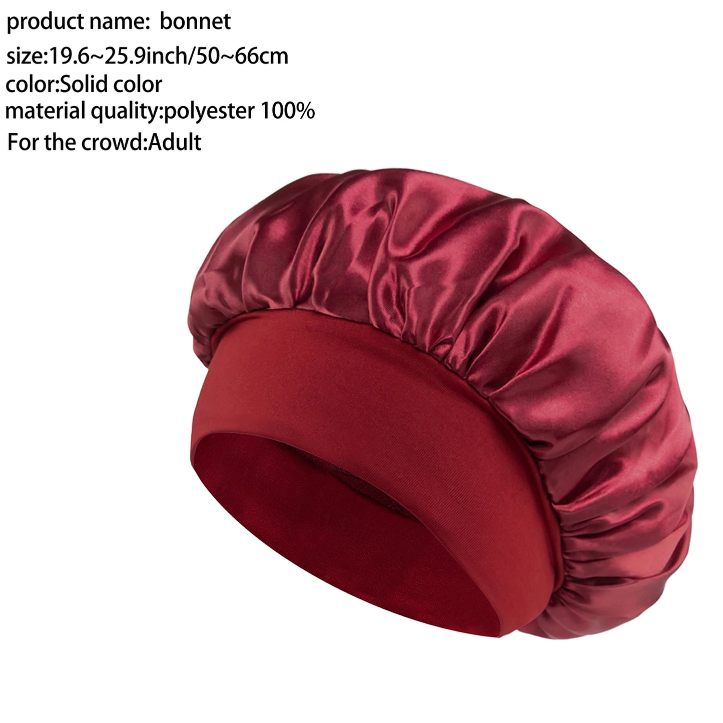Satin Bonnet Hair Bonnet for Sleeping