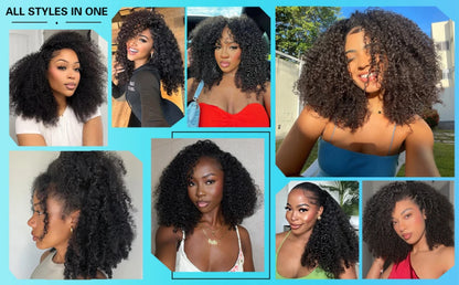 Kinky Curly Half Wig