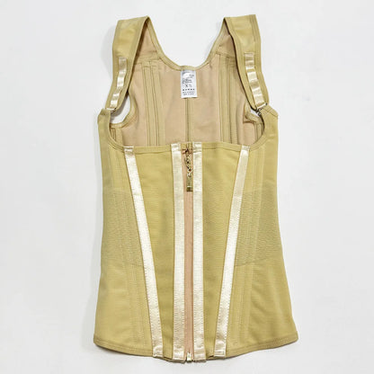 Colombian Faja Body Shaper – Double Compression Waist Trainer with Zipper & Hooks