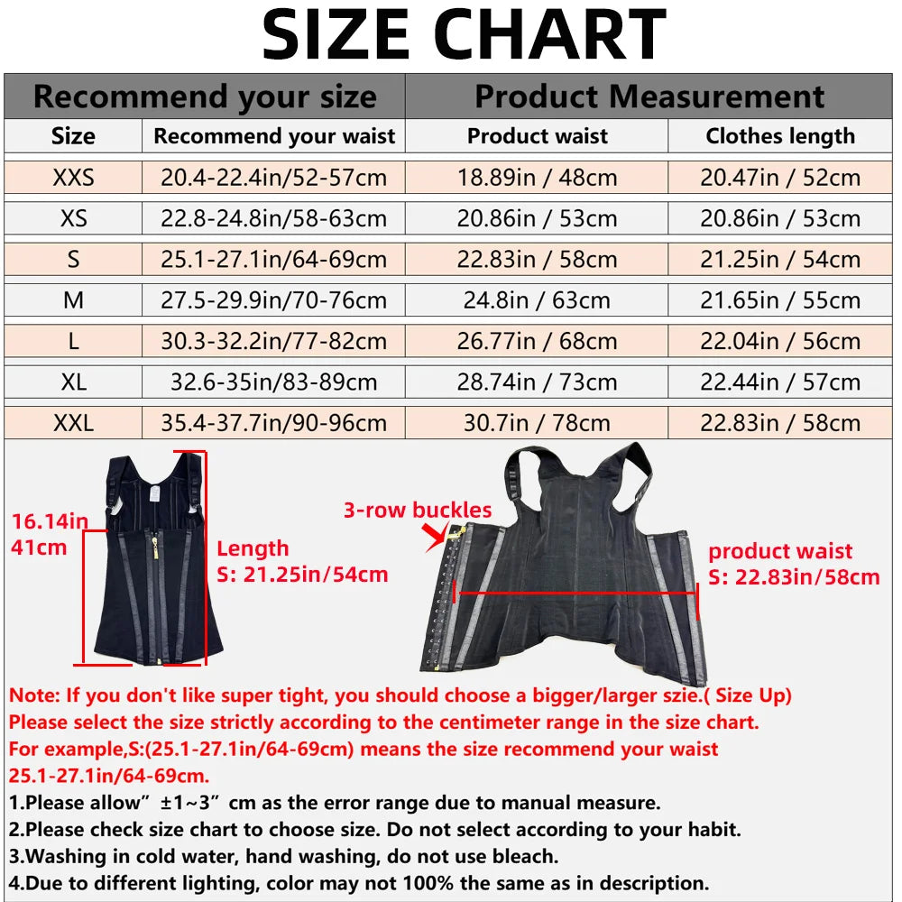 Colombian Faja Body Shaper – Double Compression Waist Trainer with Zipper & Hooks