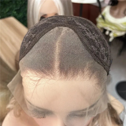Milk Blonde Synthetic Lace Wigs for Women