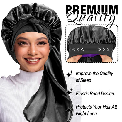 High Quality Silky Long Satin Bonnet
