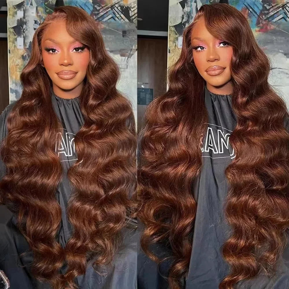 Chocolate Brown Body Wave Wig
