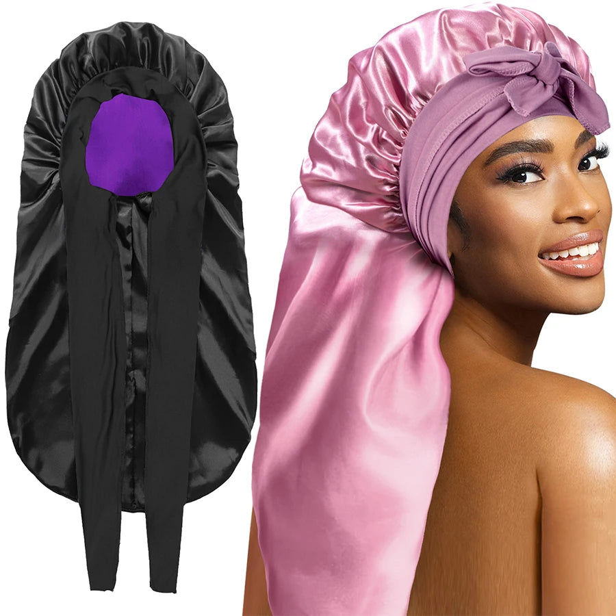 High Quality Silky Long Satin Bonnet