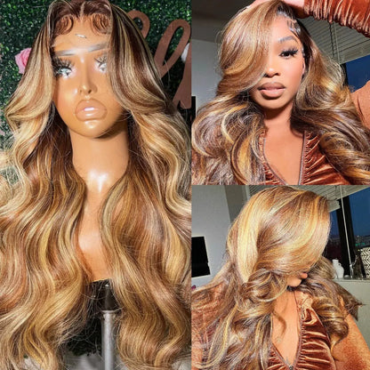 Highlight Wig 100% Human Hair 13x6