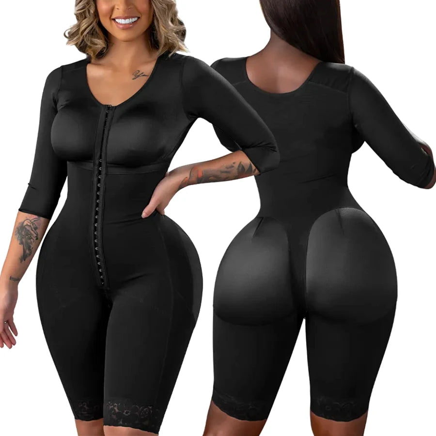 Colombian Faja Full Body Shaper – Tummy Control Corset Bodysuit