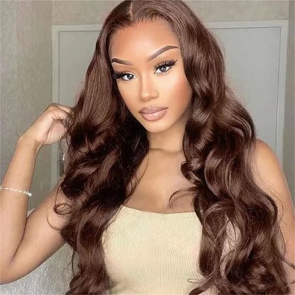 Chocolate Brown Body Wave Wig