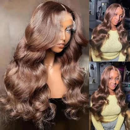 Chocolate Brown Body Wave Wig