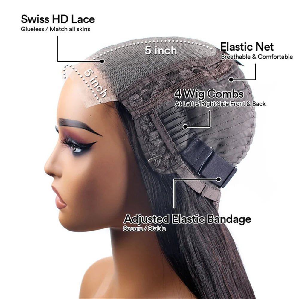 Body Wave Human Hair Wigs Glueless Wig 5X5 Hd Lace Closure Wig 360 Full Lace Wig 13X4 Hd Lace Frontal Wig 30 Inch Brazilian Hair