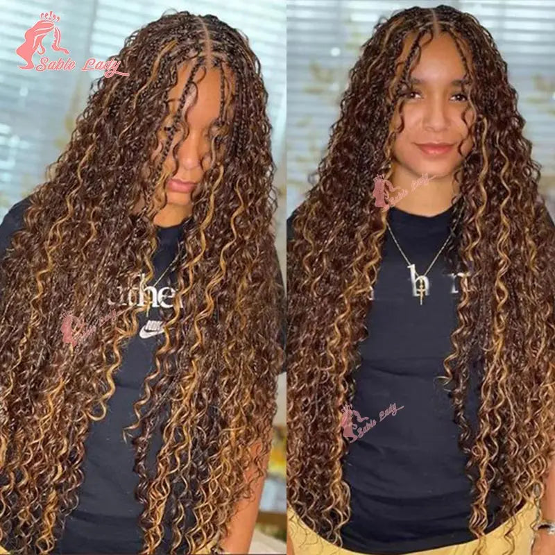 Boho Braided Wig – Full Lace