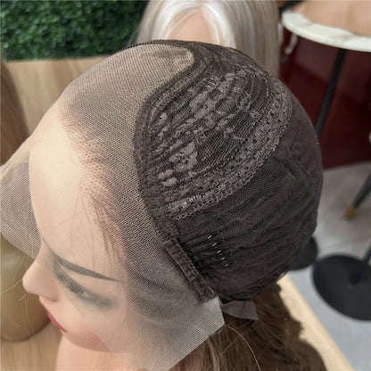 Milk Blonde Synthetic Lace Wigs for Women