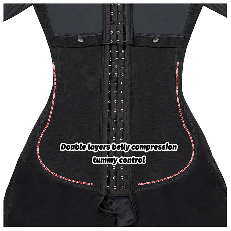 Colombian Faja Full Body Shaper – Tummy Control Corset Bodysuit