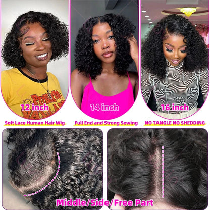 Curly Lace Front Wig – Glueless, Ready to Wear Human Hair