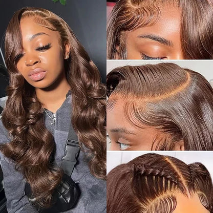 Chocolate Brown Body Wave Wig