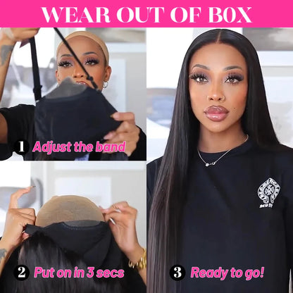 Glueless Deep Wave Wig – 5x5/6x4 Lace, Pre-Cut Ready to Wear
