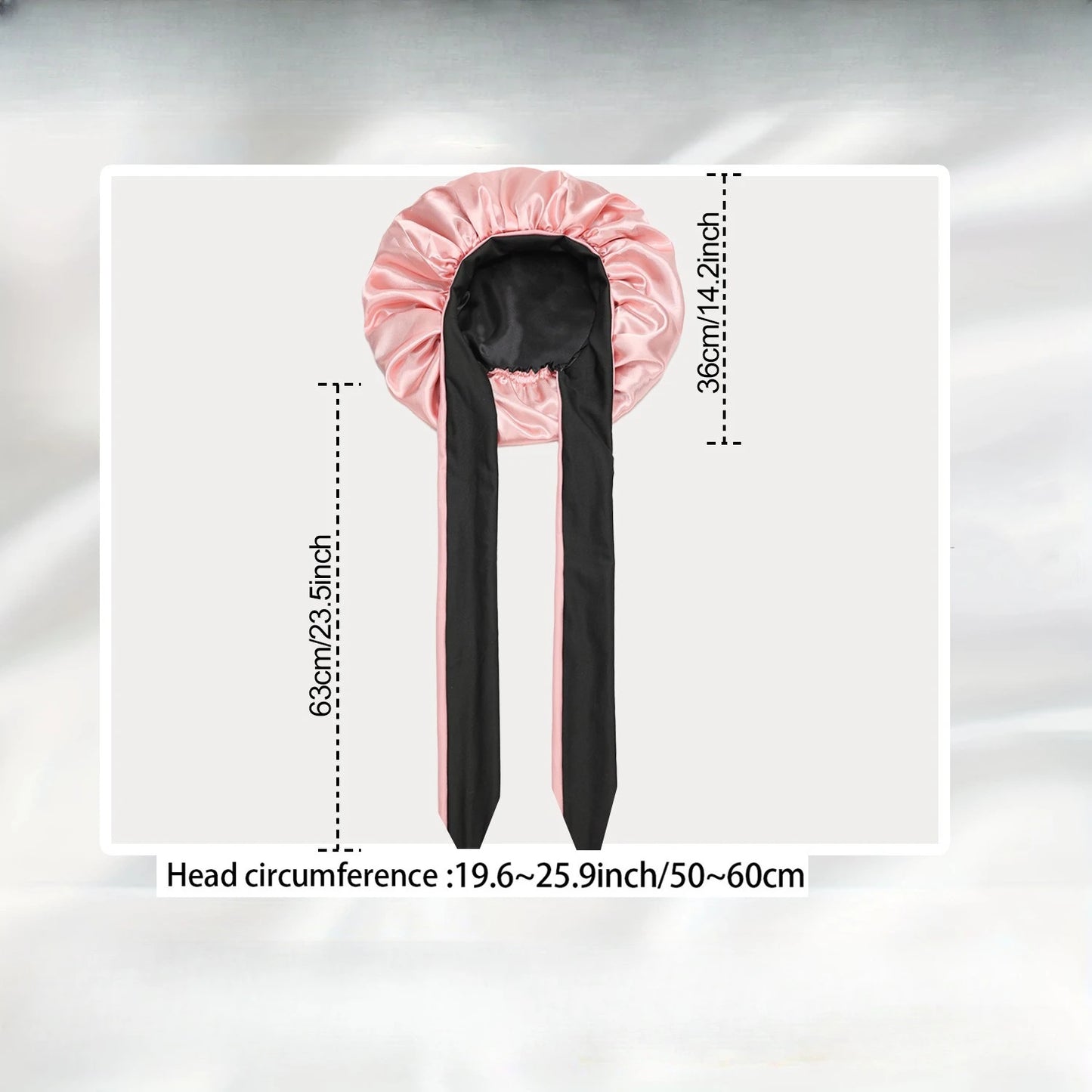 Women Double-layer Satin Sleep Cap Elastic