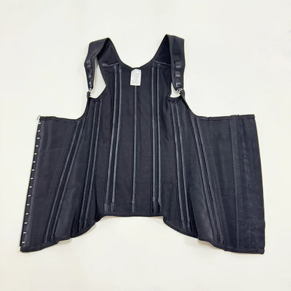 Colombian Faja Body Shaper – Double Compression Waist Trainer with Zipper & Hooks