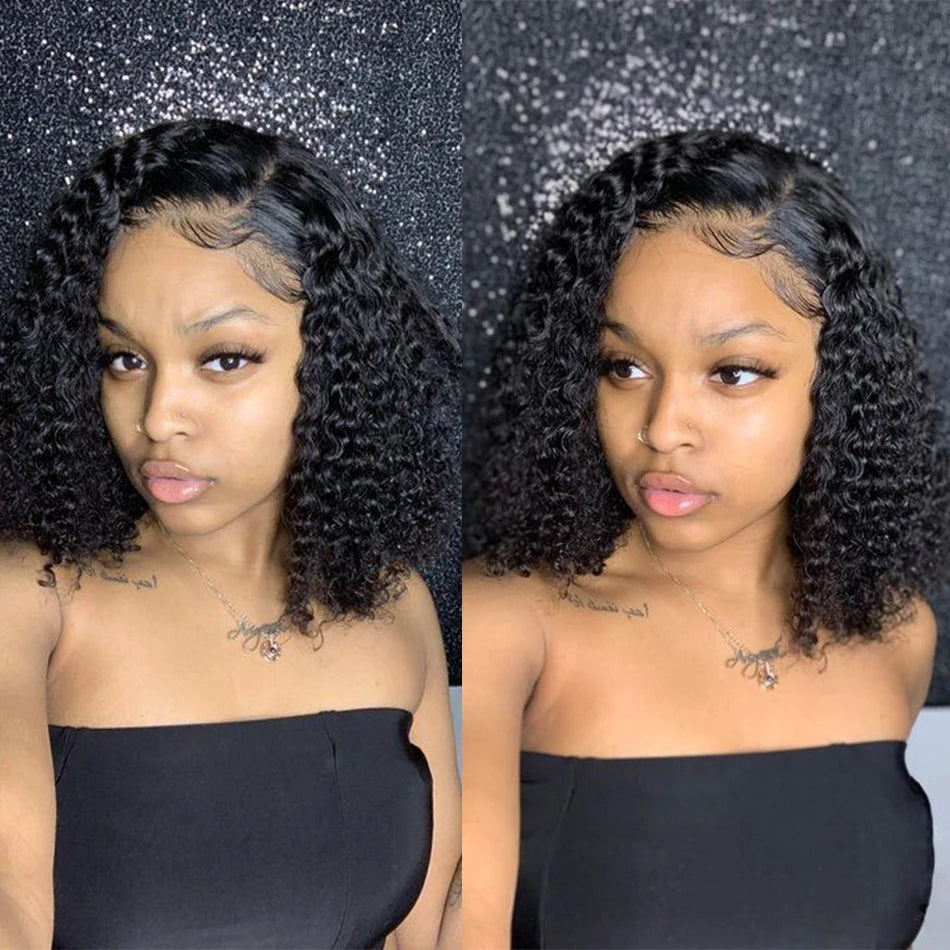 Curly Lace Front Wig – Glueless, Ready to Wear Human Hair