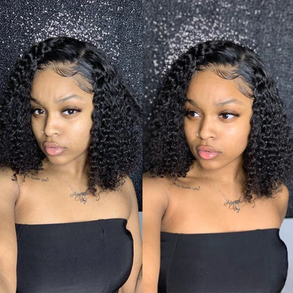 Curly Lace Front Wig – Glueless, Ready to Wear Human Hair