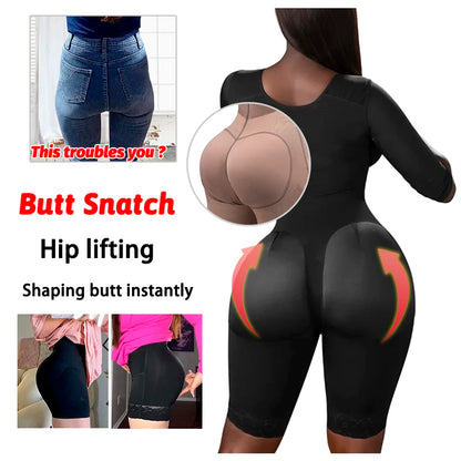 Colombian Faja Full Body Shaper – Tummy Control Corset Bodysuit